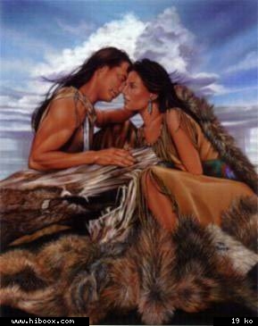 Couple d'amoureux indiens